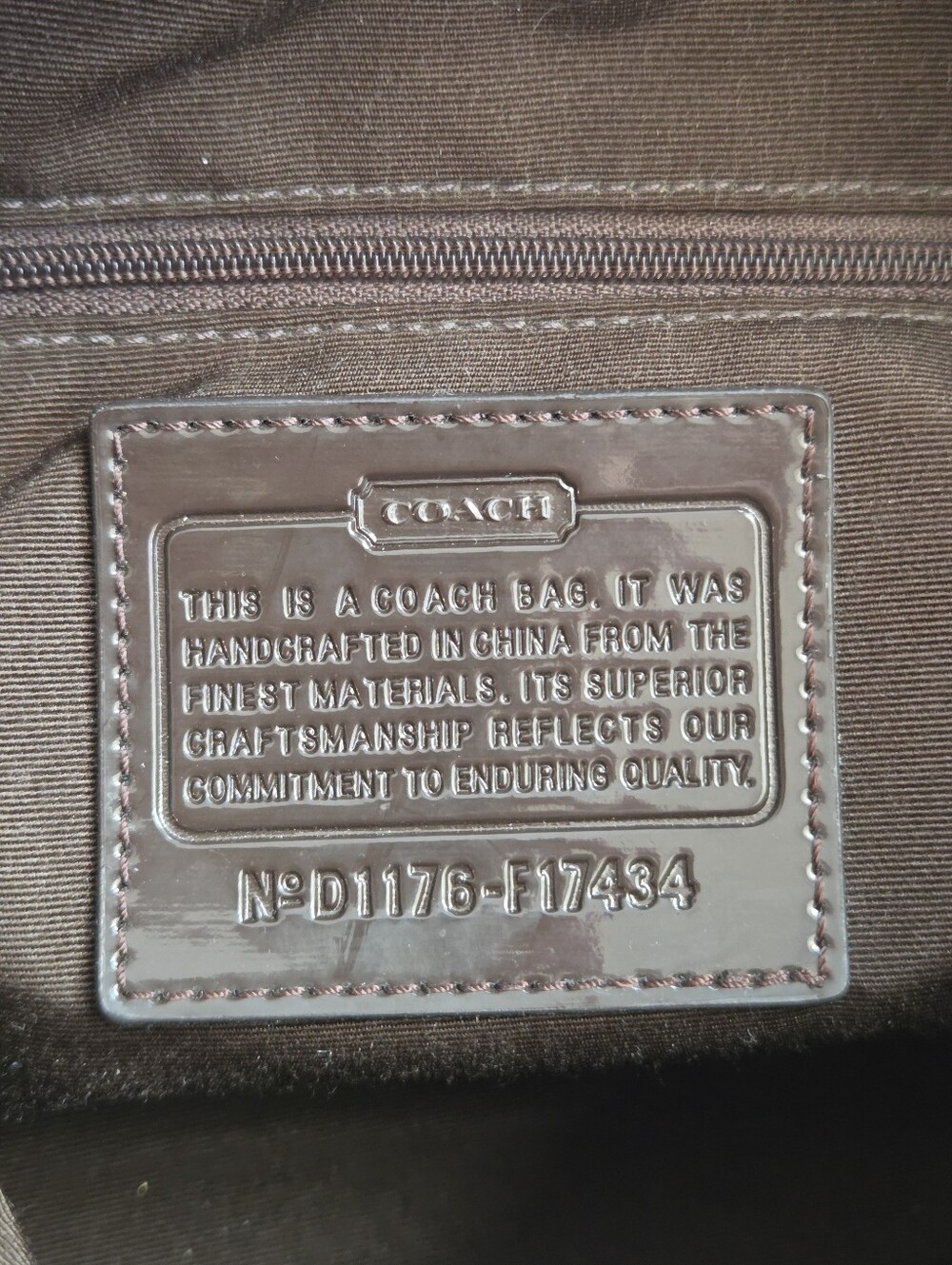Coach F17434 Signature Stripe Hobo Shoulder Bag, Larger Size With Hang Tag - Picture 2 of 13